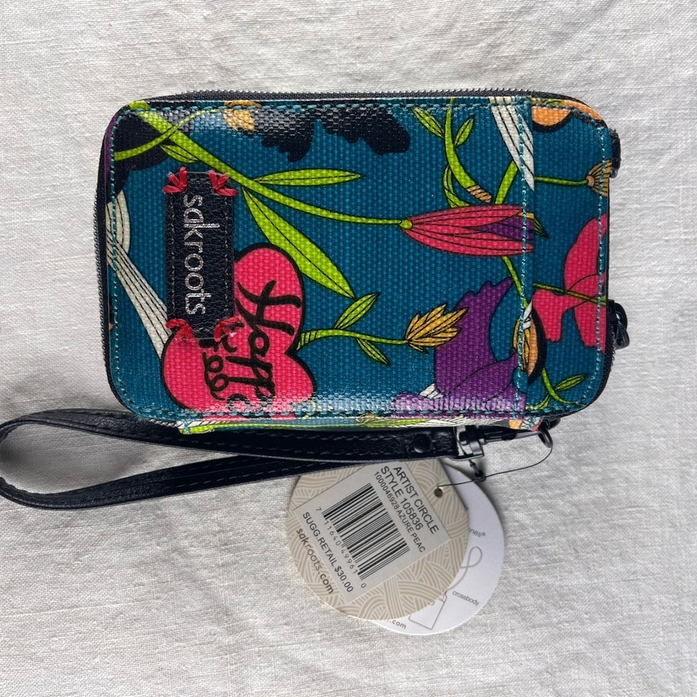 Sakroots Multicolor Floral Wristlet NWT